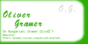 oliver gramer business card